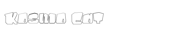 Kosmo Cat font preview